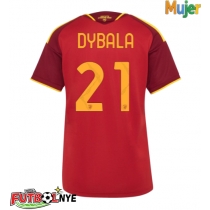 Camiseta AS Roma Paulo Dybala #21 Primera Equipación para mujer 2026-27 manga corta